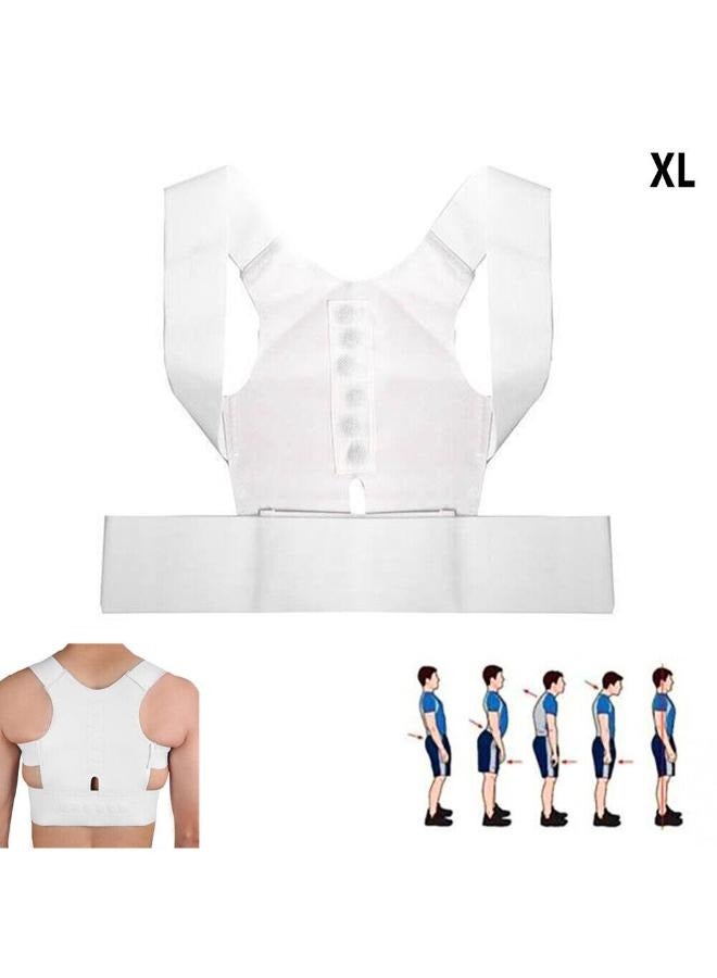 EasyLife Magnetic Back Brace Posture Corrector Lumbar Support Belt Improves Posture Size: XL - Image 1