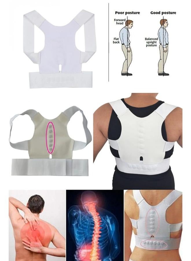EasyLife Magnetic Back Brace Posture Corrector Lumbar Support Belt Improves Posture Size: XL - Image 3