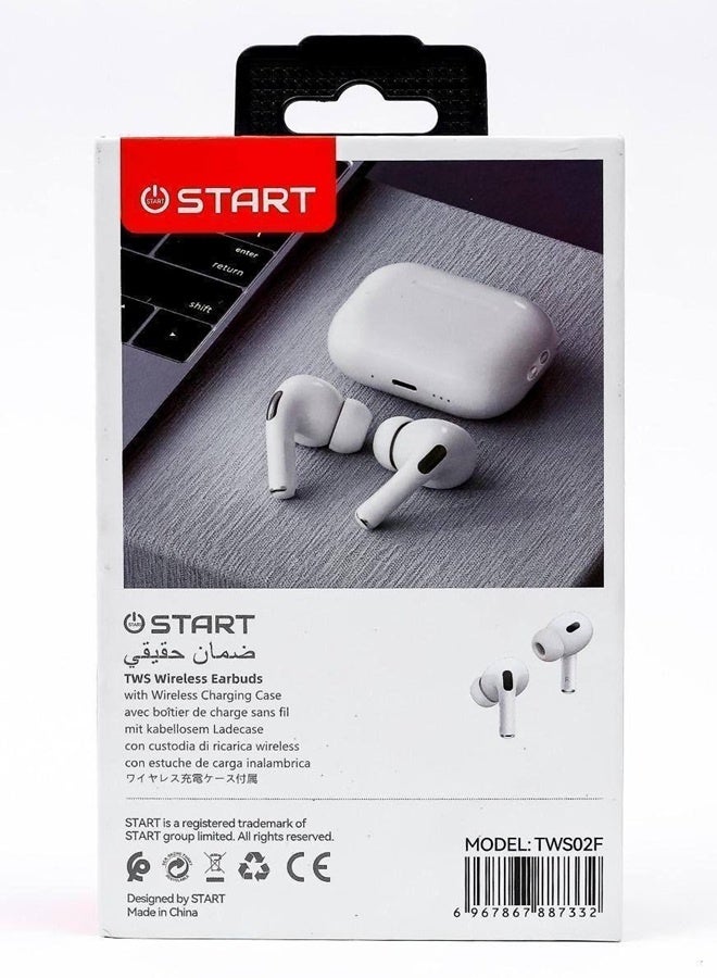 Start TWS 02F Wireless Bluetooth Earphones AirPods Earbuds True Stereo Pure Sound Fashionable Design - Image 4