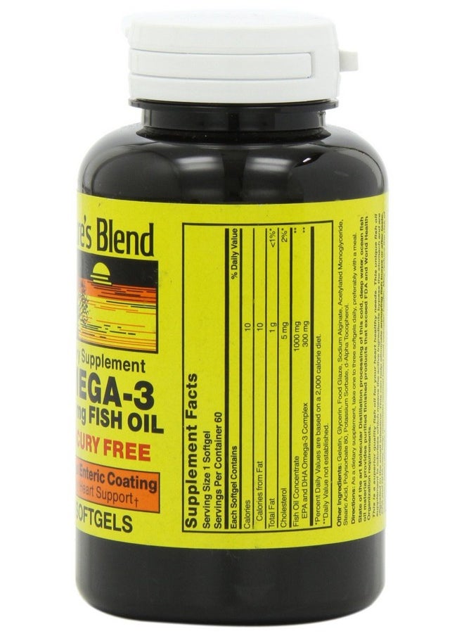 Nature's Blend - Omega 3 Fish Oil Odorless 60 Sgels - Image 1