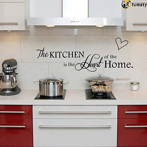 Rotumaty 'The Kitchen' Quote Wall Stickers Kitchen & Dining Room Wall Decal Vinyl Home Décor (Size B) - Image 1