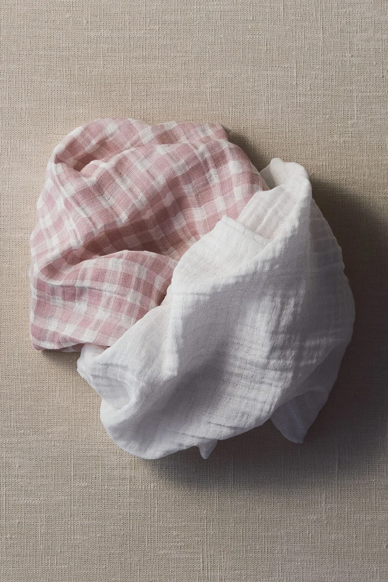 H&M 2-pack cotton muslin cloths