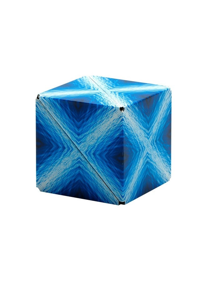 SHASHIBO Shape Shifting Box - STEM Magnetic Fidget Cube That Transforms Into Over 70 Shapes, Download Fun in Motion Toys Mobile App (Blue Planet) - Image 4