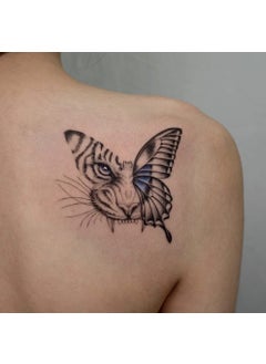 5X2Y Tattoo Tech, Long Lasting Temporary Tattoos, Last 1-2 Weeks, Waterproof, Semi Permanent Tattoo, Realistic look, No Adhesive, No reflection (Tigerfly) 