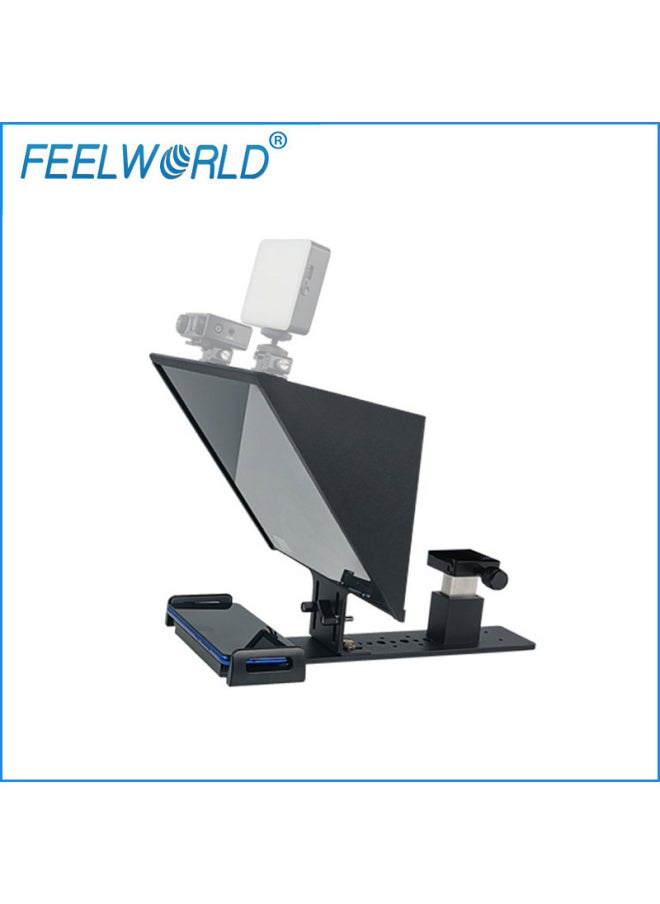 Generic Fuwei TP13 Teleprompter 13-inch SLR Camera Mobile Phone Highly Transparent Shooting HD Subtitles Live Speech-Body Color:Black-tp13  - Image 2