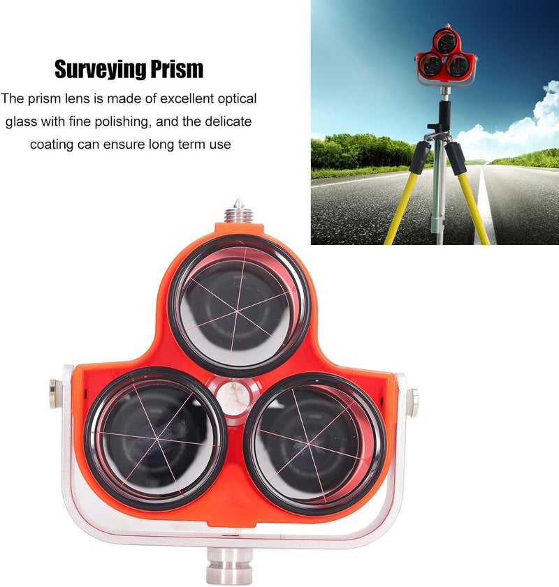 Non sticky surface 3 Heads Optical Glass Prism Total Station Prism Surveying Mini System for Ranging Mapping Total Station 64mm Budget friendly sizing alternatives Year round in stock Diverse purchase options Odor free color KSA market compliant quality Surface safe Simple upgraded construction Durable versatile substance Ergonomic build Natural tone color options Popular practical build Modern color selections Land transit & shipment compatible Demand-based stock planning Replaceable parts Wear resistant Gulf user preference oriented build Global assemble options Systematic nationwide ship Extra part combo compatible Batch uniform stable quality Pop-area nearby warehouse Practical design alternatives All-item matching trendy build - Image 3