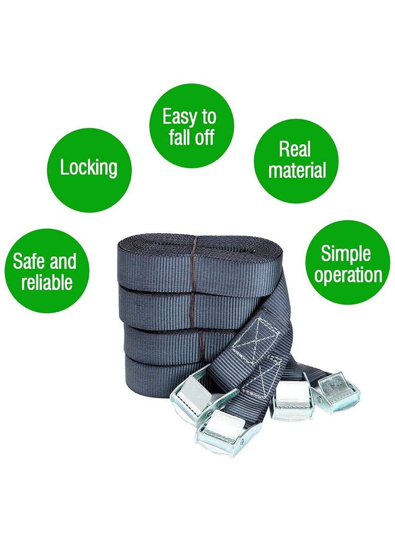 DIY Crafts DIY Crafts CTDIYHI41096 Ratchet Tie Down Straps 16Ft Load Cap1500 lbs Break Strength Heavy Duty Lashing Straps for Motorcycles  - Image 2