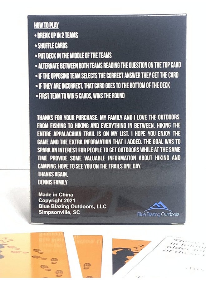Appalachian Trail Trivia Card Game |125 Cards of Fun Facts | Trail Lingo | Interesting Places | Fun for Everyone | Appalachian Trail | Trivia Game  - Image 2