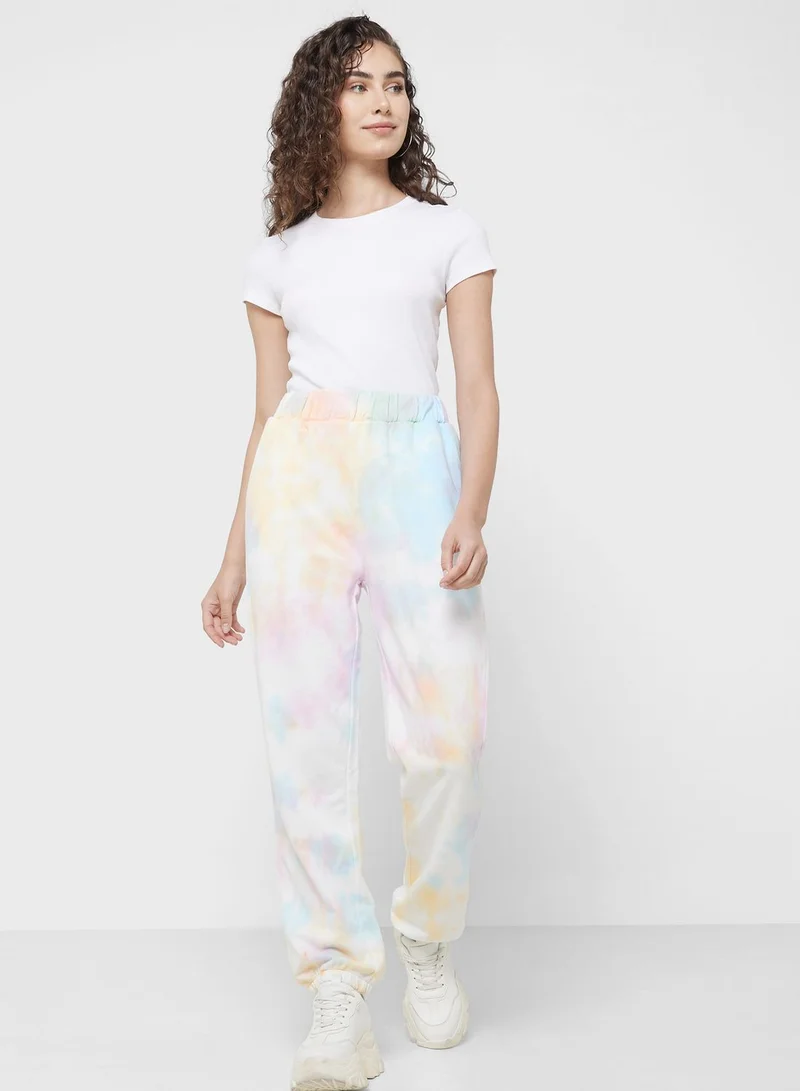 PIECES Tie Dye Sweatpants