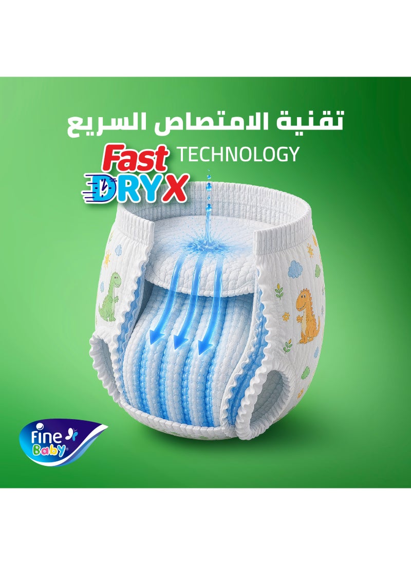 Fine Baby FastDryX Pants, Size 5 Maxi (12-17 kg), 40 Count – Pull-Up Pants, Instant Dry & 12-Hour Protection - Image 3