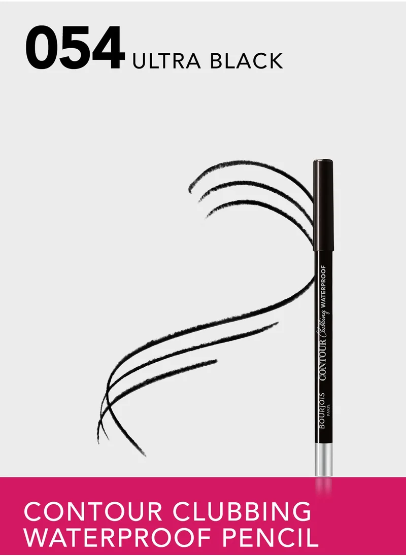 BOURJOIS PARIS Bourjois Contour Clubbing Waterproof Eye Pencil - 054 - Ultra Black, 1.2g