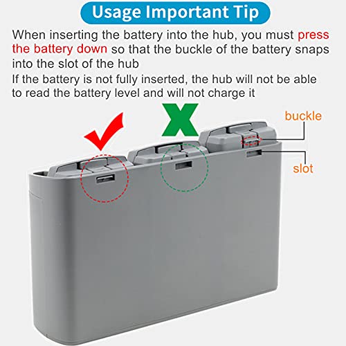 Hanatora Display Two-Way Battery Charging Hub for DJI Mini 4K/2/SE/2 SE Drone,Check Battery Level,Charge Three Batteries in Sequence,Charger Accessories - Image 5