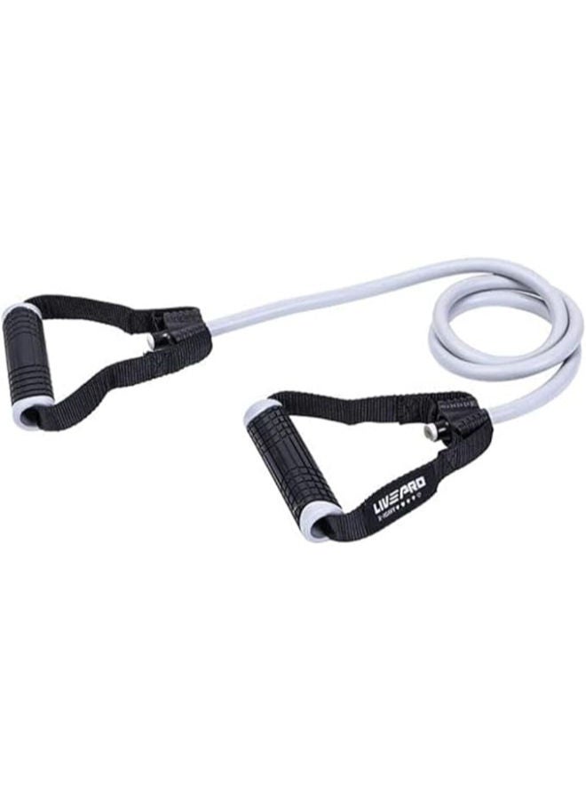 أنبوب مقاومة/أنبوب تقوية عضلات احترافي Lp8405-XL مناسب للتدريب والتمرين، رمادي، شديد الثقل