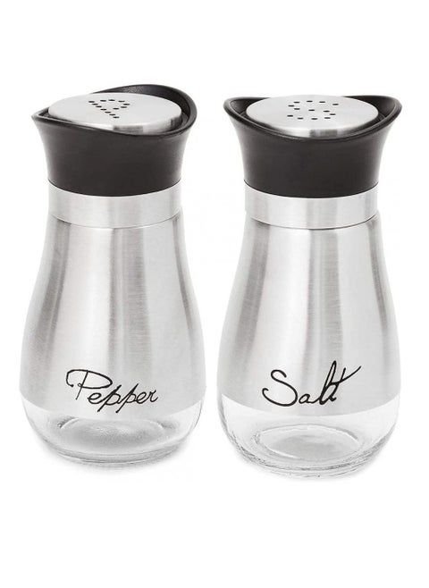 Stainless Steel Salt and Pepper Shakers (2 pcs) Home Dining Office
