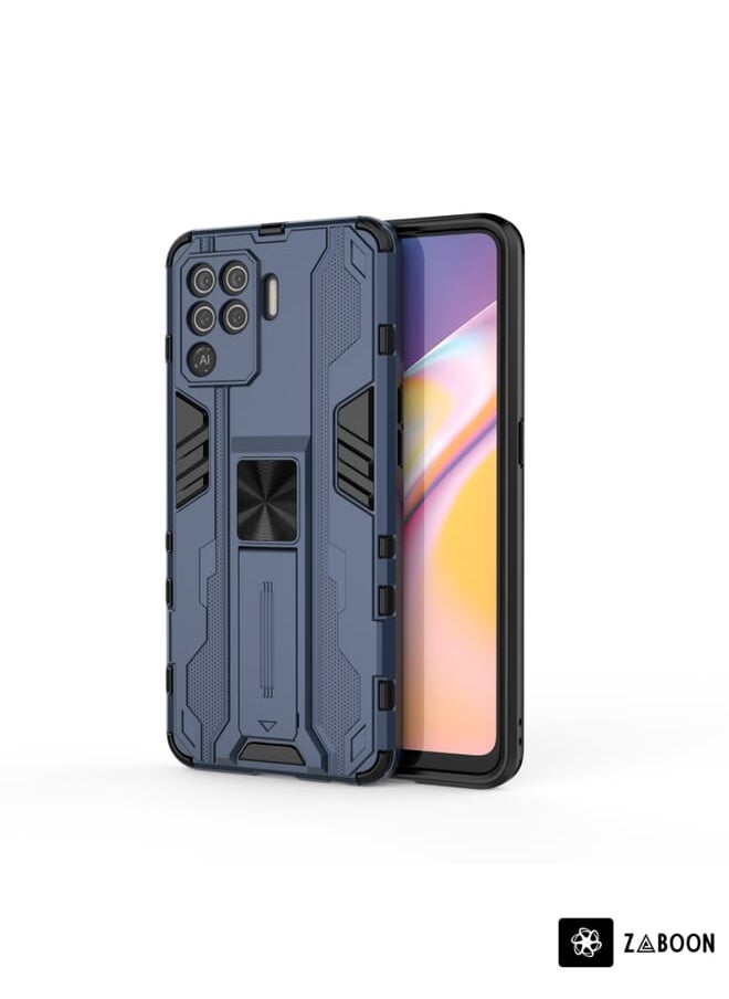 Green Tiger - Protective Case For OPPO A94 Supersonic PC + TPU Shock-proof Protective Case with Holder - Image 1