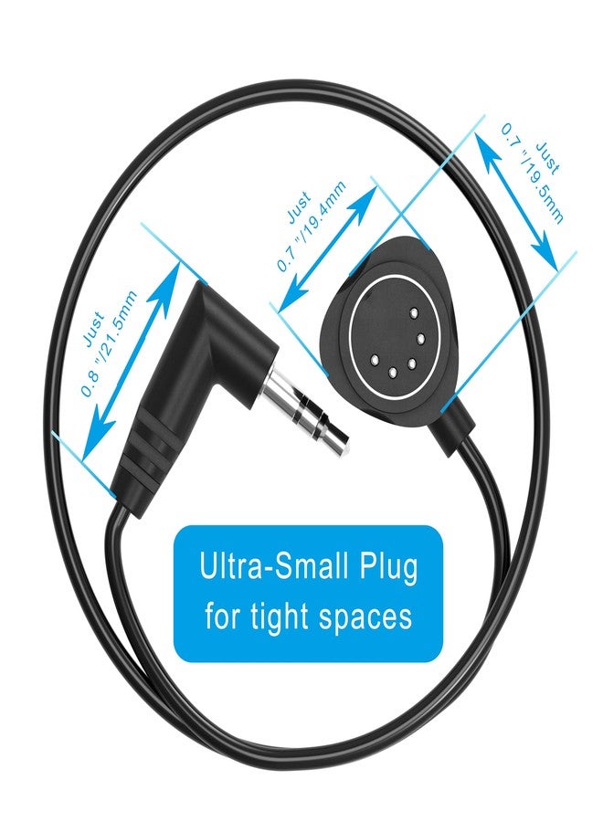 FORE TRS 3.5mm MIDI Cable 2-Pack 1-FT / 30CM Type-A TRS 3.5mm to MIDI 5 Pin Din Cable with Ultra-Small Plugs for Tight Space 2-Pack 1-FT / 30CM - Image 3
