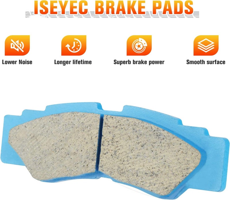 ISEYEC Front & Rear Ceramic Brake Pads Set for Yamaha YXZ 1000 R - Image 3