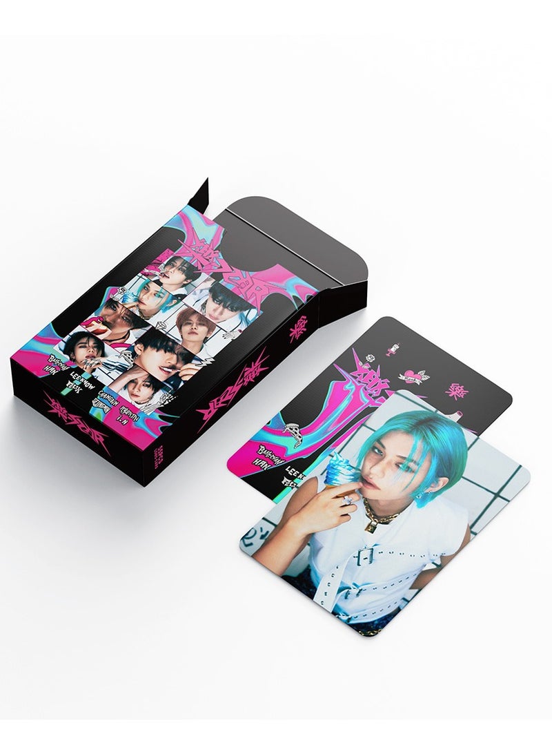 55 قطعة من بطاقات LOMO الخاصة بفرقة StrayKids RockStar، ألبوم تهنئة موسم 2025، بطاقات صور SKZ صغيرة، ملصقات أعضاء K-POP، ألبومات قصاصات، بطاقة SKZOO ATE صغيرة - Image 5