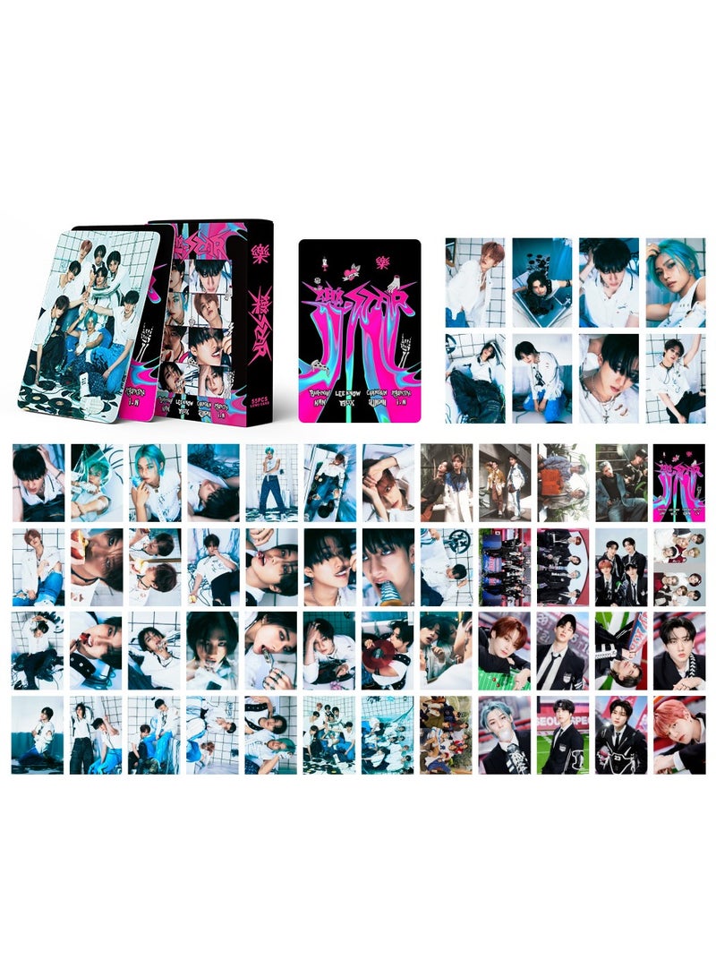 55 قطعة من بطاقات LOMO الخاصة بفرقة StrayKids RockStar، ألبوم تهنئة موسم 2025، بطاقات صور SKZ صغيرة، ملصقات أعضاء K-POP، ألبومات قصاصات، بطاقة SKZOO ATE صغيرة - Image 1