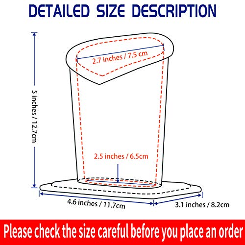 PG6 2 Pcs a Set, Plush Lined Eyeglasses Holder Stand Case Protective Glasses Case for Desks - Image 2