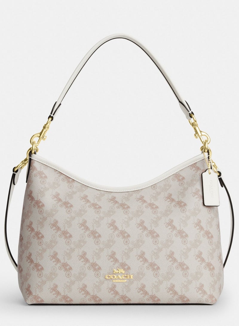 Coach Laurel 31 handbag, off-white, large-capacity shoulder bag, can be carried on the shoulder or crossbody - Image 1