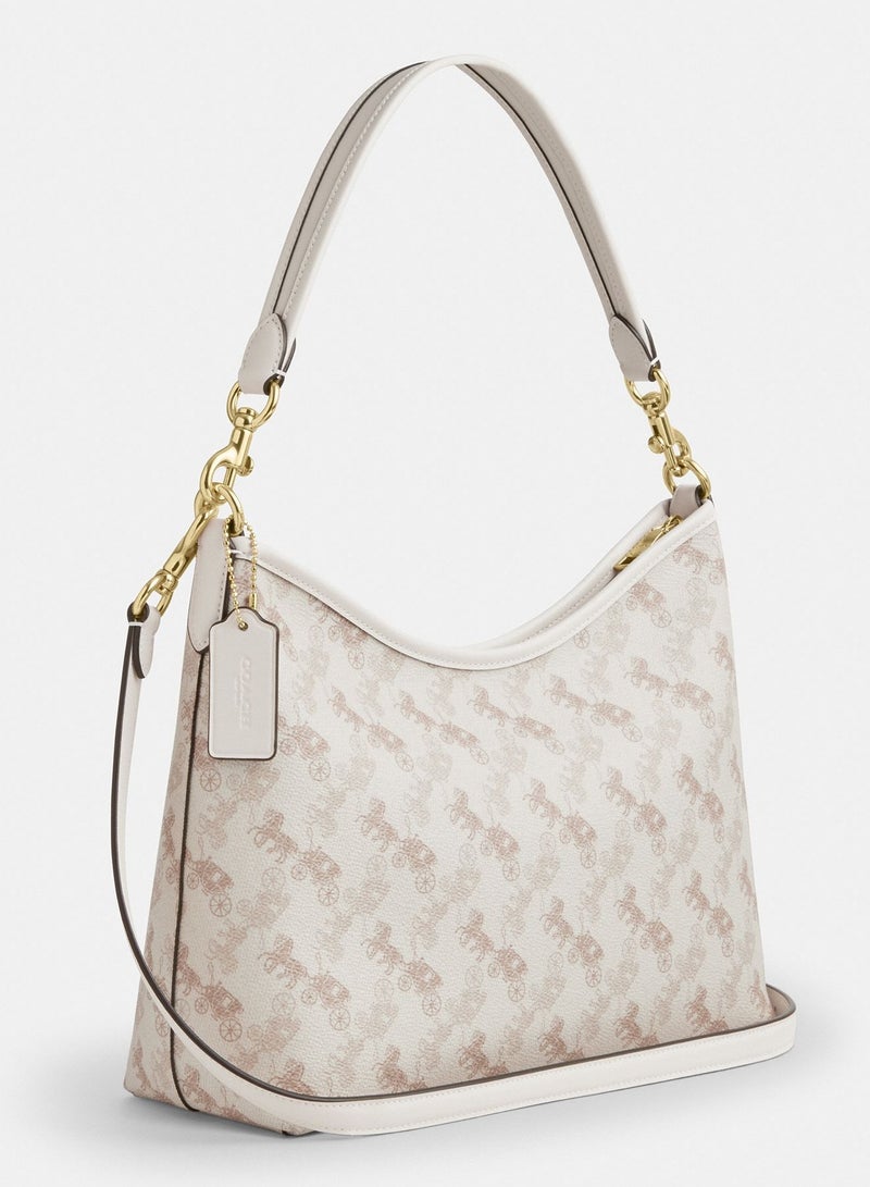 Coach Laurel 31 handbag, off-white, large-capacity shoulder bag, can be carried on the shoulder or crossbody - Image 2
