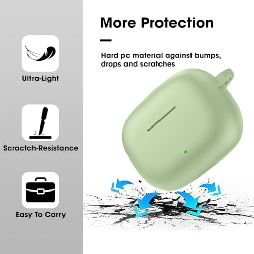 Cocoonkart Soft Silicone Case Cover for Realme Buds T310 | Buds N1 -Energizing Green - Image 4