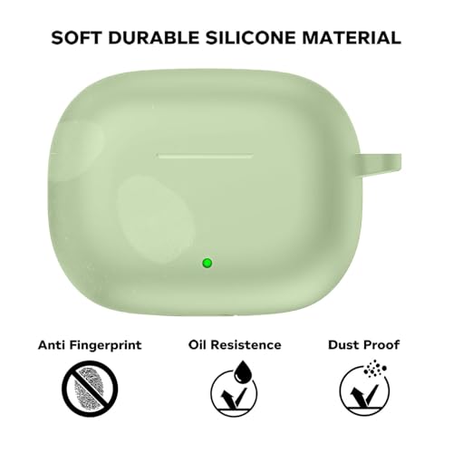Cocoonkart Soft Silicone Case Cover for Realme Buds T310 | Buds N1 -Energizing Green - Image 5