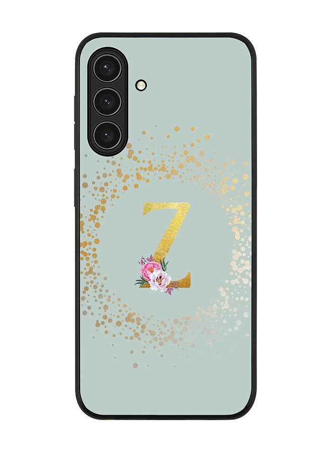Stylizedd For Samsung Galaxy A17 / A17 4G / M17 Case,Slim fit Camera Protection, Shockproof Thin Phone cover  - Custom Monogram Floral - Z  (Light Grey ) - Image 1