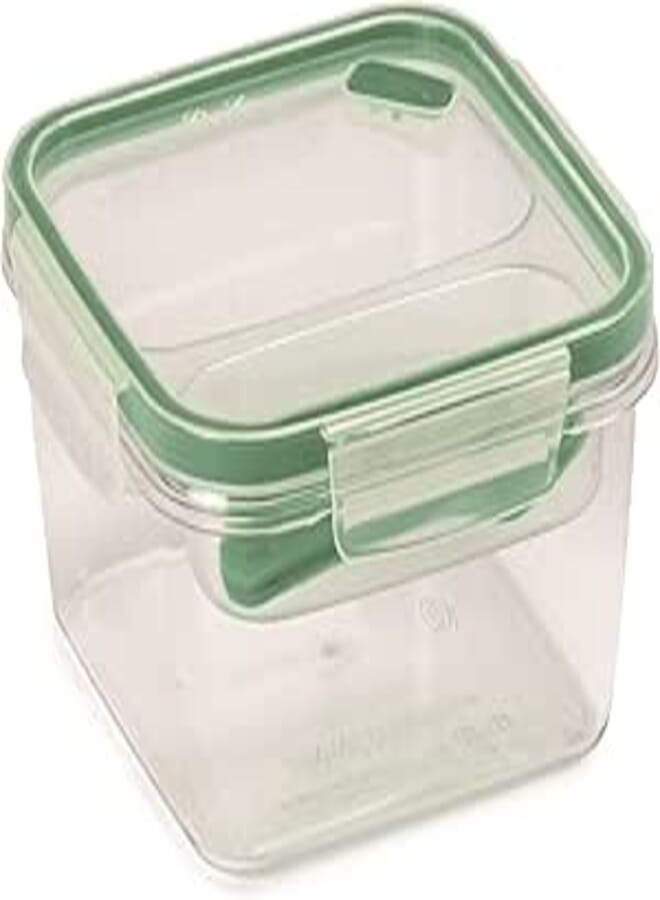 Snips Recycled Plastic Lunch Box, 1.4 L, Square, Multicolor, Large