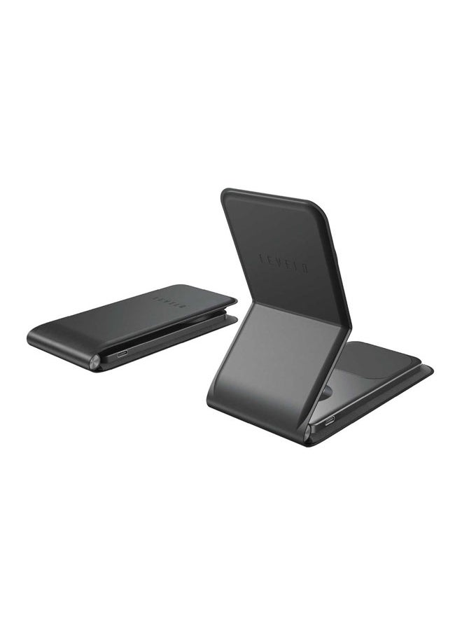 LEVELO - Levelo ARCH Trio Magsafe Wireless Charging Stand - Black - Image 1