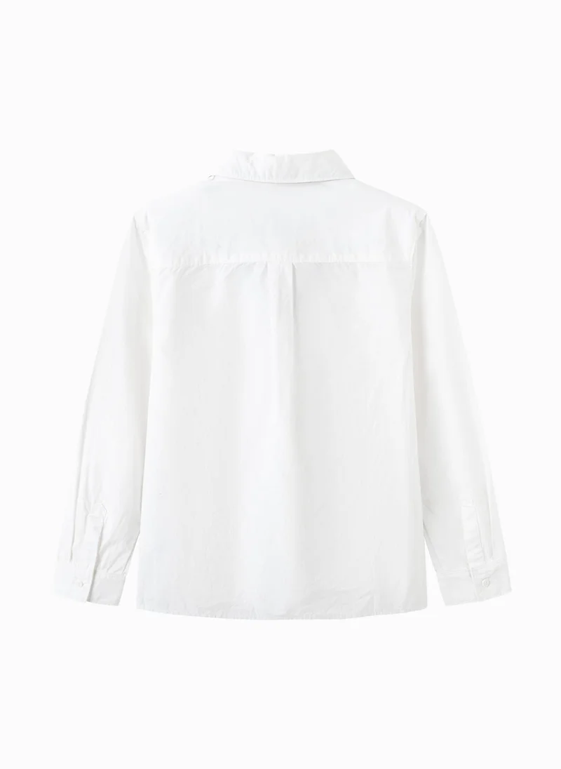 Balabala Kids Boys Single color long sleeve shirt