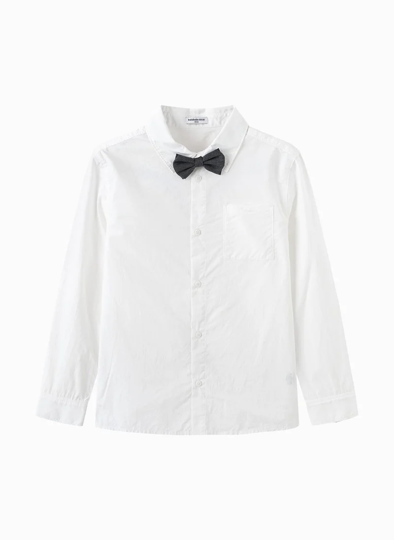 Balabala Kids Boys Single color long sleeve shirt