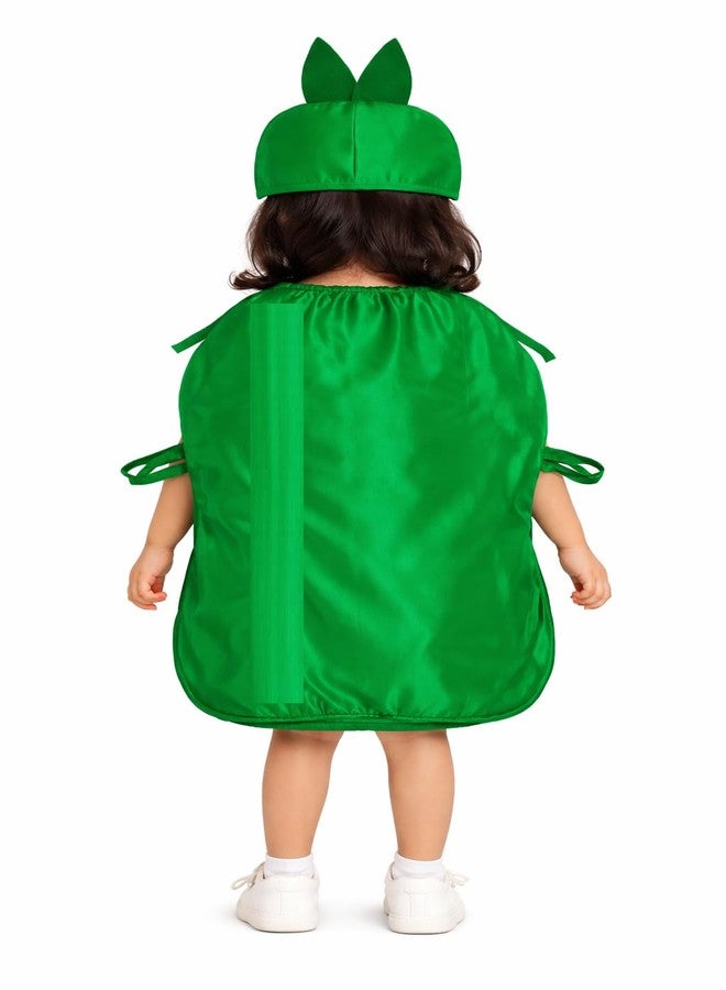 Nic Fruit And Vegetable Fancy Dress Costume For Kids | Fruit Shape Cutout For Childs | Healthy Fruits Dress (Jumpsuit Not Include) (Capsicum, 3-4 Years) - Image 2
