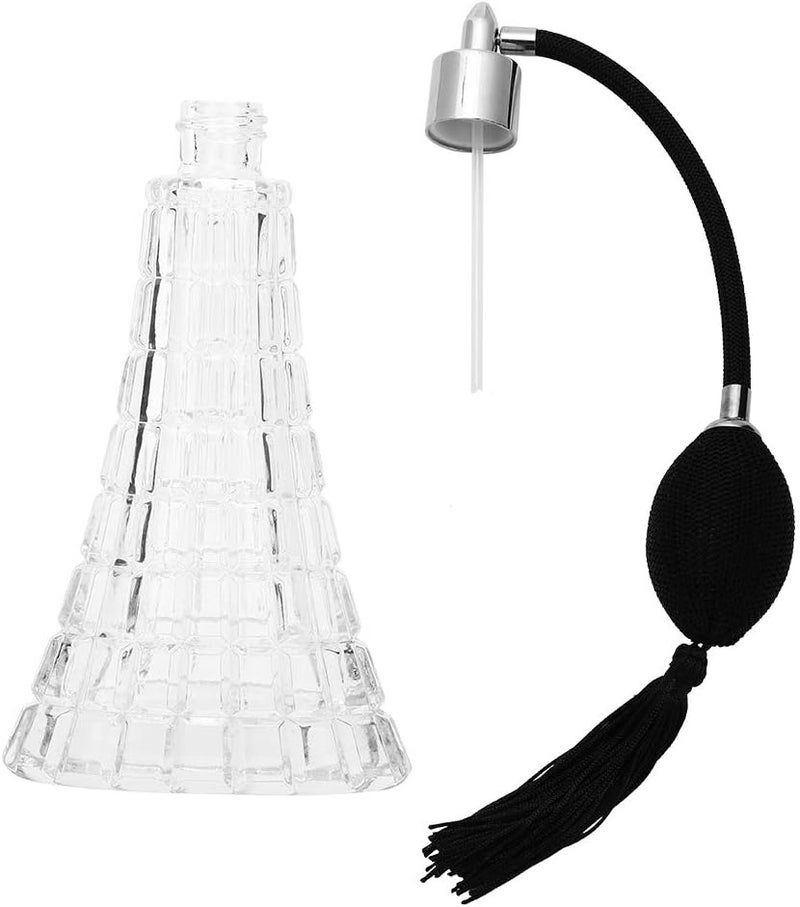 Asixxsix Glass Vintage Perfume Bottle, Empty Great Decoration Vintage Perfume Bottle, Elegant for Home Travel