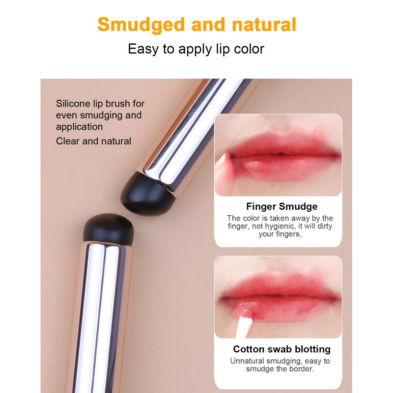 Silicone Makeup Brush Silicone Lipstick Brush Highlighting Brush Finger Portable Lip Brush Beauty Tools - Image 3