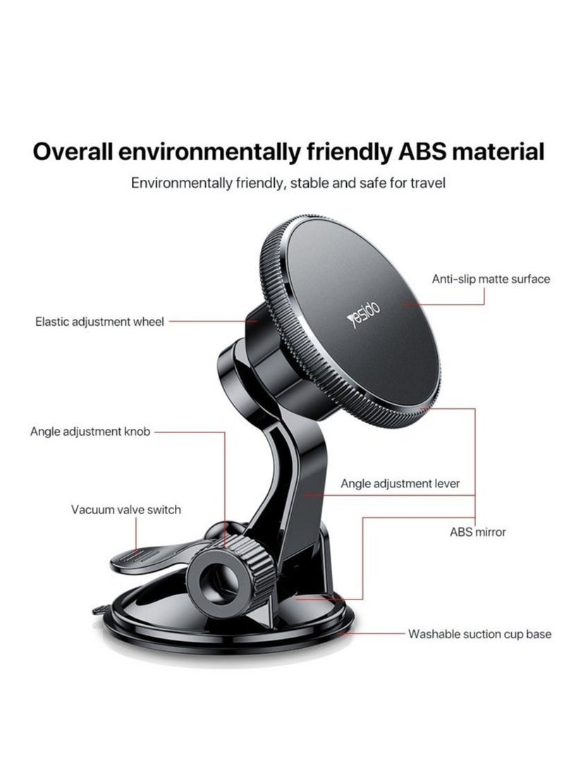 Yesido C177 Mini Suction Cup Type Magsafe Magnetic Car Holder - Image 2
