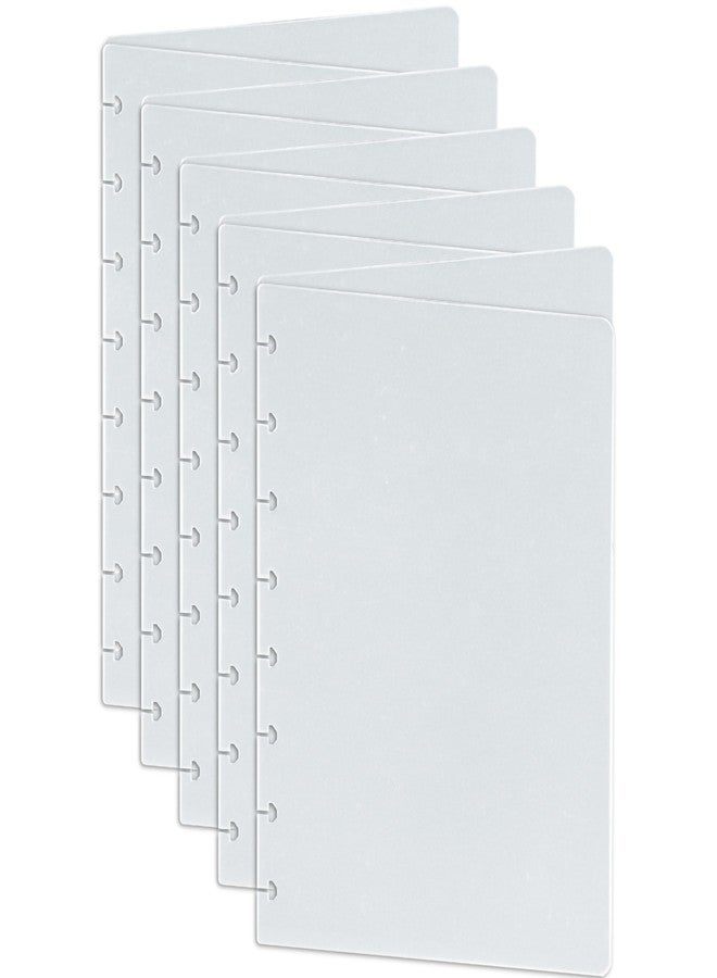 Eleven Discs Junior Size Translucent/Clear Discbound Notebook Poly Covers, Compatible with Circa, Arc, and TUL (Set of 5) - Image 1