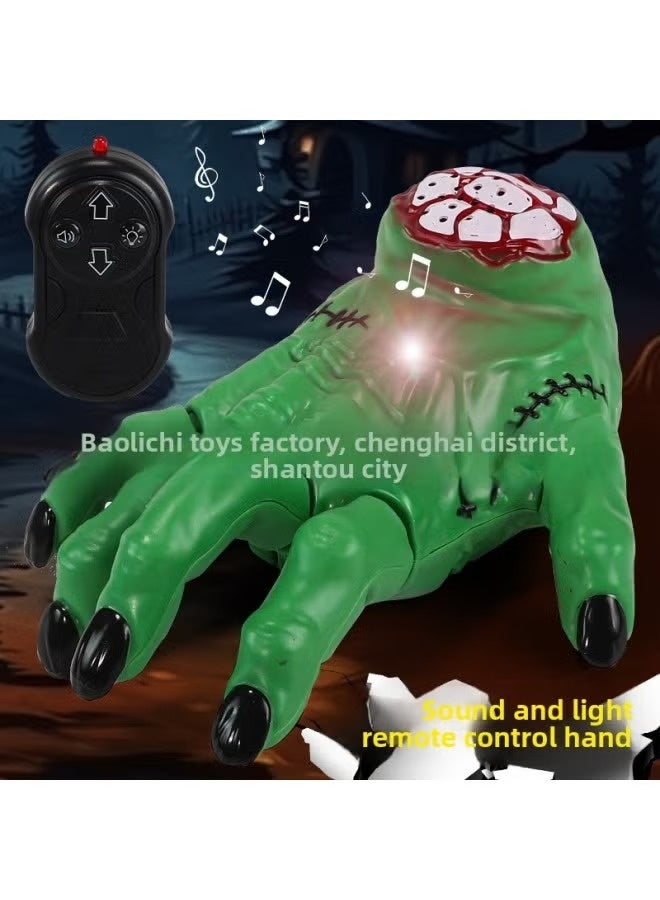 crazy Trick Ghost Hand Breaking Hand Lighting Sound Effect Remote Control Palm Carnival Spoofs Horror Creative Props - Image 2