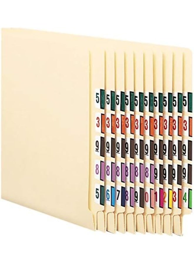 Smead Smead BCCRN Bar-Style Color-Coded Numeric Label, 8, Label Roll, Lavender, 500 Labels per Roll (67378)  - Image 4