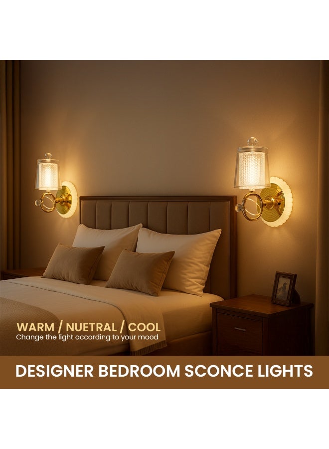 Vmax Modern Creative Gold Wall Hanging Lamp For Living Room Bedroom Balcony 3 Colour - Image 5