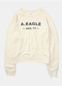 American Eagle AE Raglan-Sleeve Graphic Sweatshirt  - Image 3