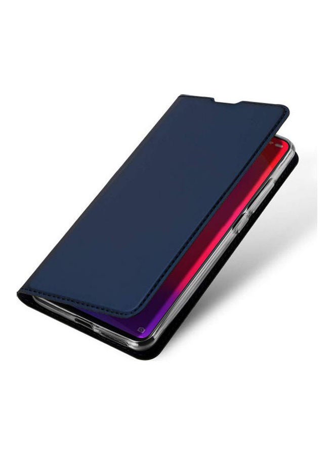 NIBEMINENT Ultra Fit Flip Folio Leather Case Cover With Kickstand Card Slot Magnetic Closure For Xiaomi Mi 9T / Pro/mi K20 Pro Blue