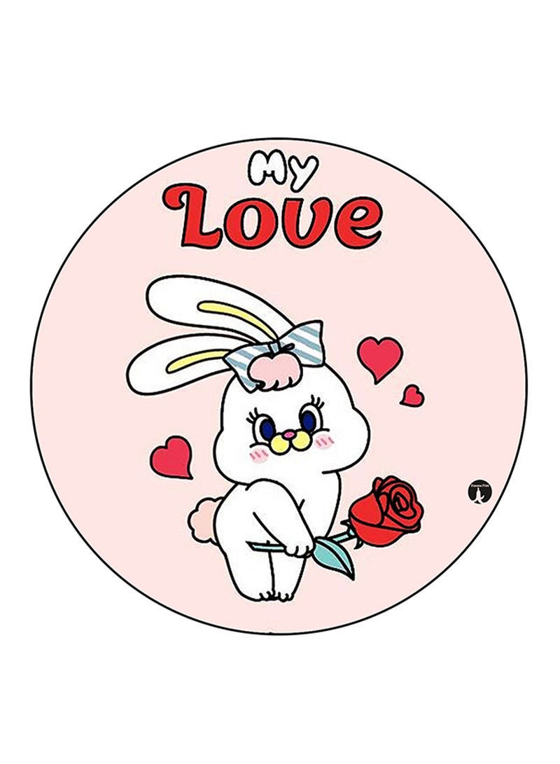 RKN A Rabbit Printed Mouse Pad Multicolour