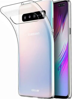 Generic Samsung Galaxy S10 5G Clear Case - Silicone Gel TPU Flexible - Ultra Thin - Slim Protection - Wireless Charging Compatible - Shockproof Phone Cover - Crystal Clear  - Image 1