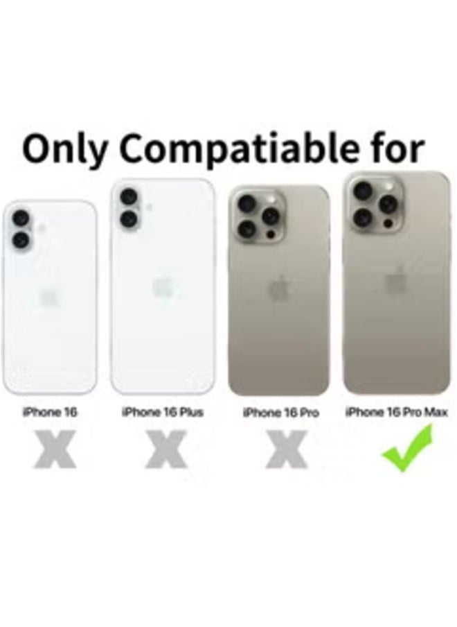 Raxoom iPhone 16 Pro Max Slim Crystal Clear Case – 6.9 inch Shockproof, Scratch-Resistant Transparent Cover - Image 1