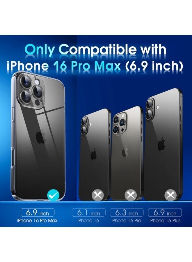 Raxoom iPhone 16 Pro Max Transparent Case with Camera Lens Protection – Clear Silicone Protective Cover - Image 5