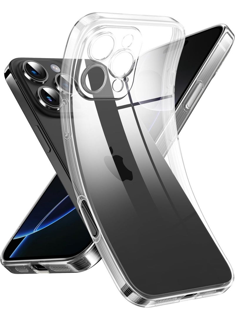 Raxoom iPhone 16 Pro Max Transparent Case with Camera Lens Protection – Clear Silicone Protective Cover - Image 3