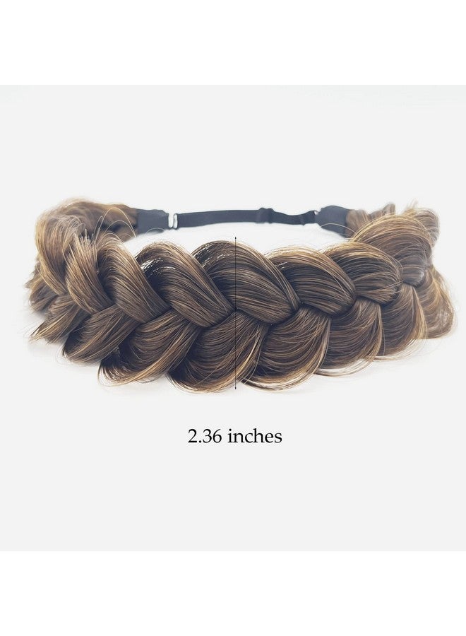 TOECWEGR Synthetic Hair Braided Headband Classic Wide Strands Wedding Disorderly Fluffy Braids Wig Band Women Beauty Accessory - Image 2