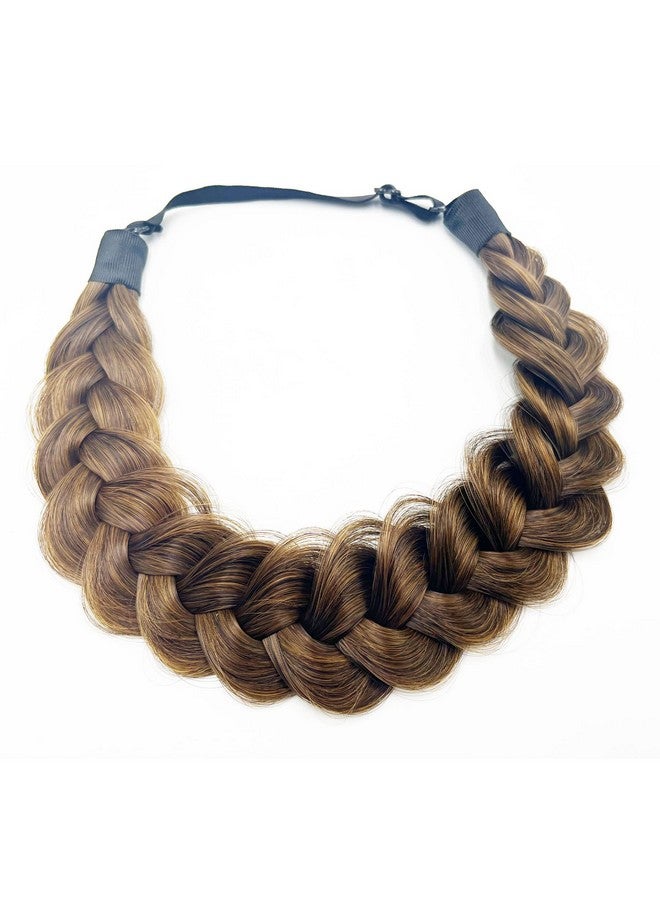 TOECWEGR Synthetic Hair Braided Headband Classic Wide Strands Wedding Disorderly Fluffy Braids Wig Band Women Beauty Accessory - Image 5